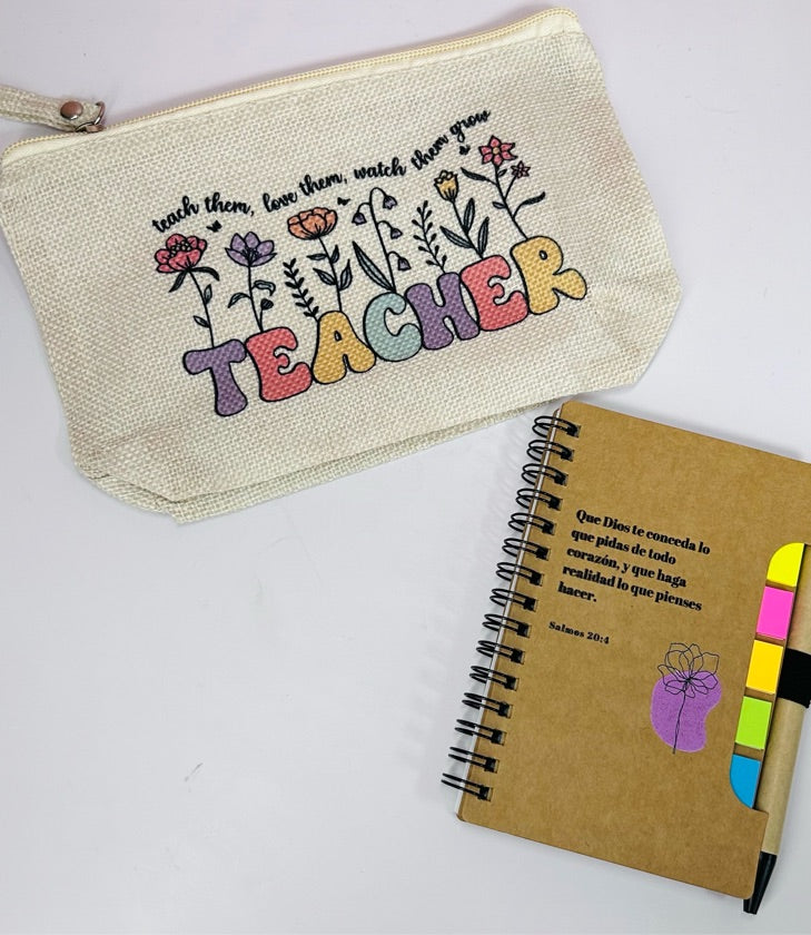 Cartuchera + libreta