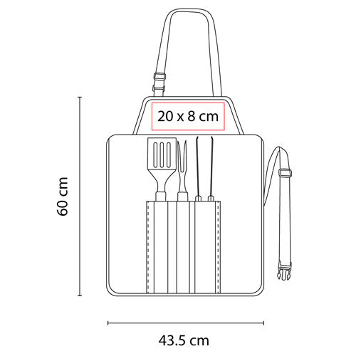 Barbecue set en delantal