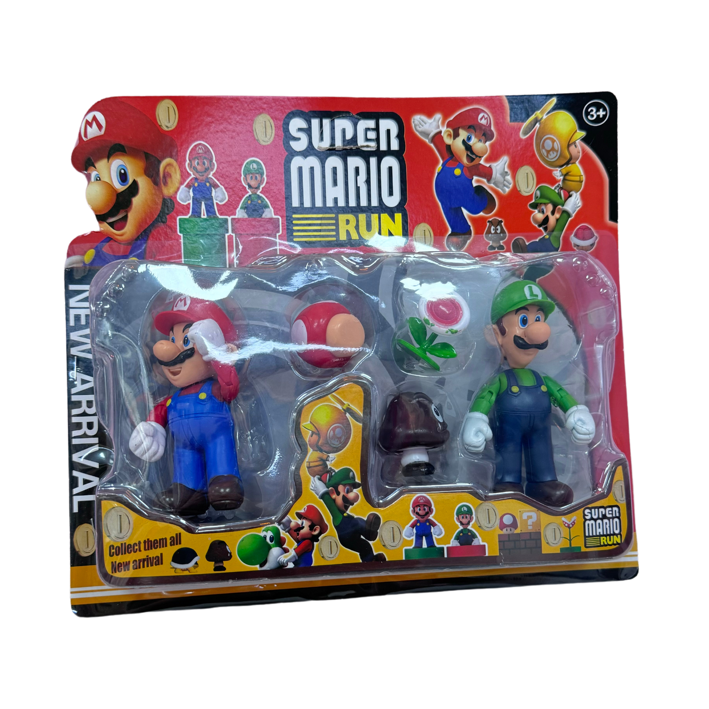 Paquete con figuras de Mario Bros