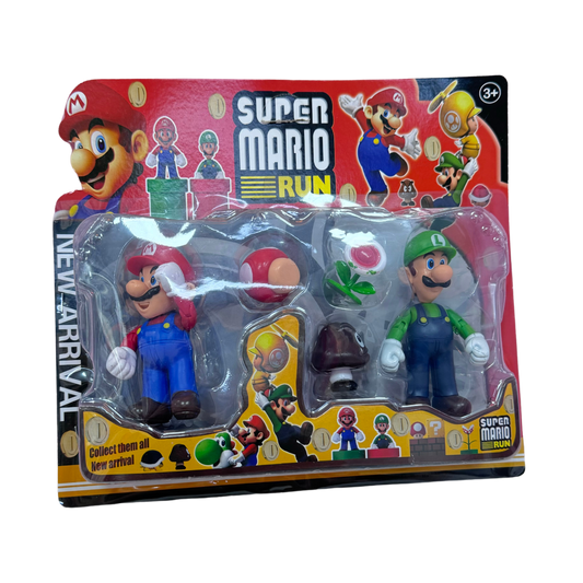 Paquete con figuras de Mario Bros