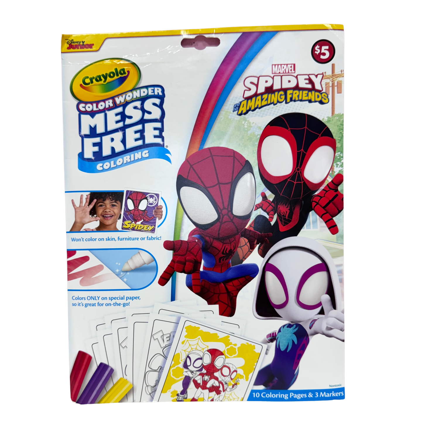 Stickers y Libro de pintar de Spiderman