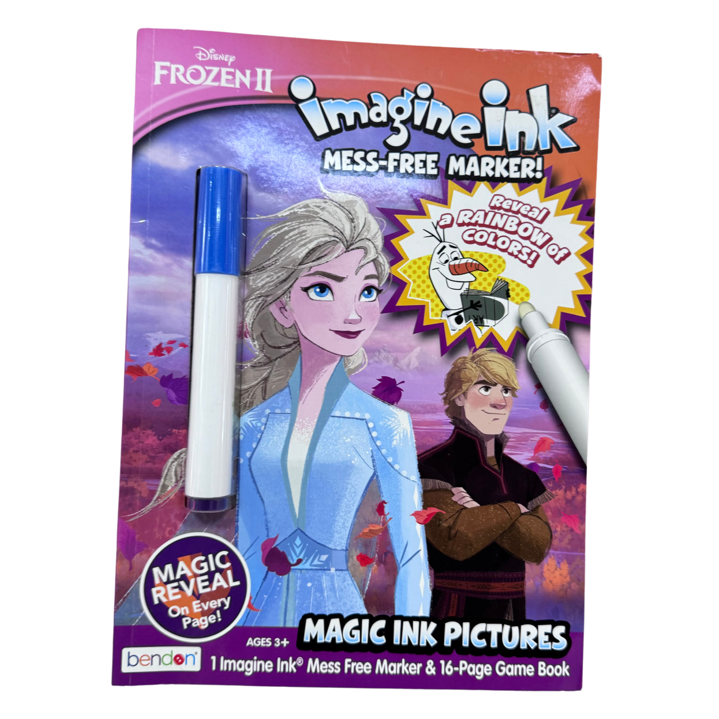 Libro Imagine ink de Frozen 2