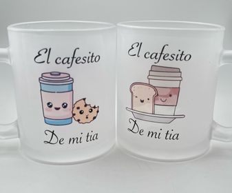 Taza transparente mate